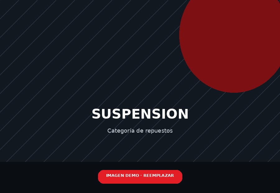 Repuestos de suspensión